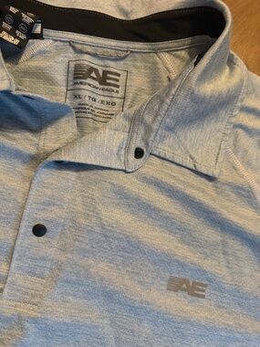 EAE Performance Athletic Pullover American Eagle blue grey like new XL